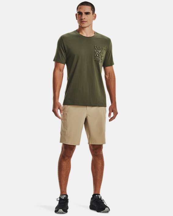 Men's UA Outdoor Pocket T-Shirt in Green image number 2